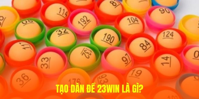 Tạo dàn đề 23WIN là gì?